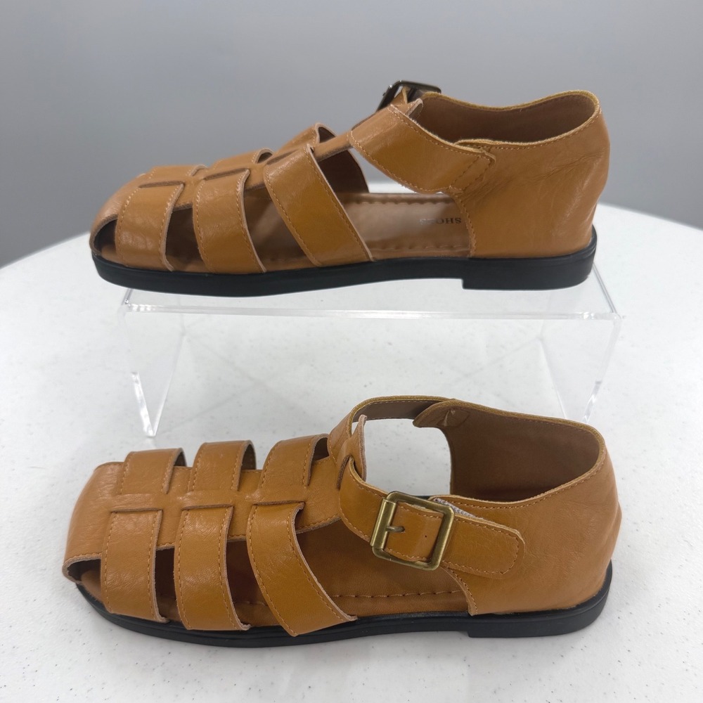 Lizimei Tan Faux Leather Fisherman Sandals  Women's Size 5.5 (CN 225) NEW-no tag - Picture 6 of 11